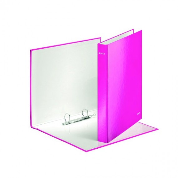 Leitz WOW A4 Plus 2D Binder 25mm Pnk P10