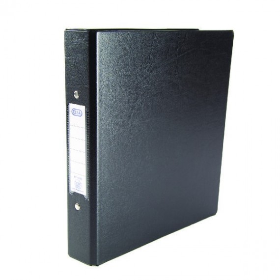 Elba 25mm 2-Ring Binder A5 Black Pk10