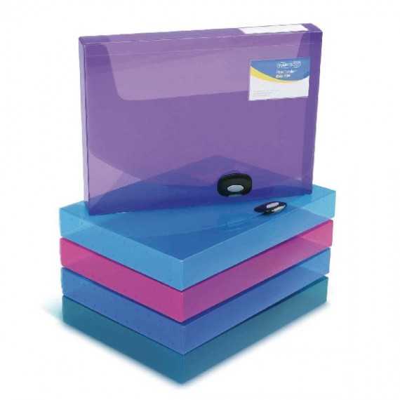 Rapesco Rigid Boxfile 40mm A4 Asstd Pk5