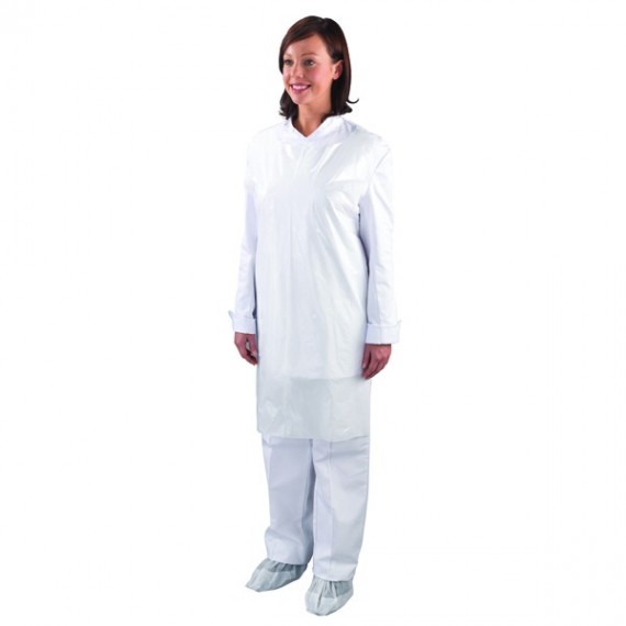 Shield White Aprons On Roll Pk5 A2W/R