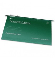 Rexel Crystalfile Suspn Files FS Grn P50