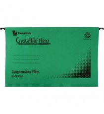 Rexel Crystalfile Flexi FS Green Pk50