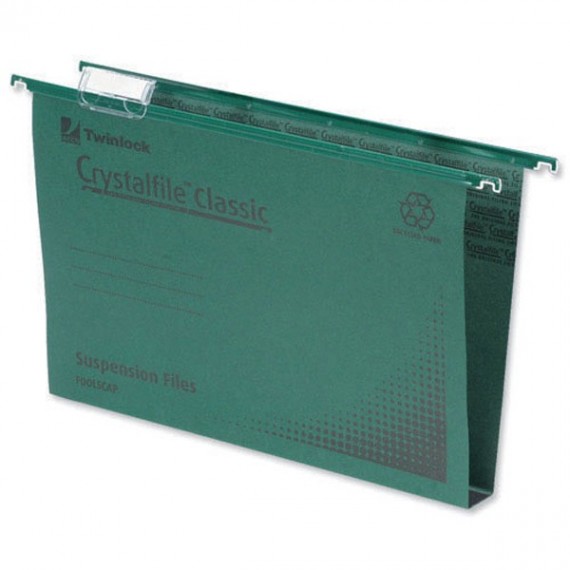 Rexel Crystalfile Susp Files FS Grn P50