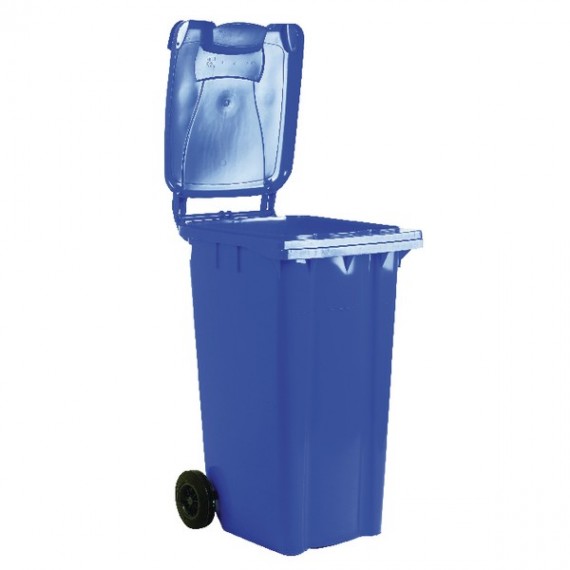 Blue 2 Wheel Refuse Container 140Ltr