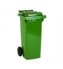 Green 2 Wheel Refuse Container 140 Ltr
