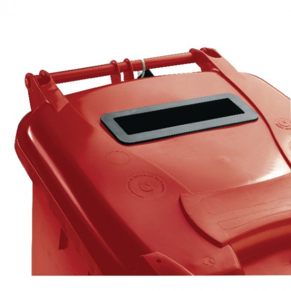 Confidential Waste Wheelie Bin 240Lt Red