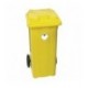 Yellow 2 Wheel Refuse Container 120 Ltr