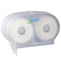 2Work Versa Twin Toilet Roll Dispen