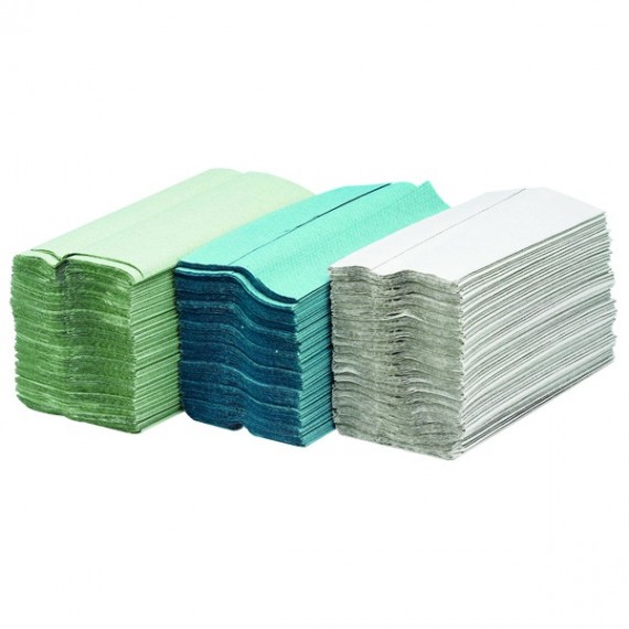 Maxima Green 2Ply Hand Towels White Pk24