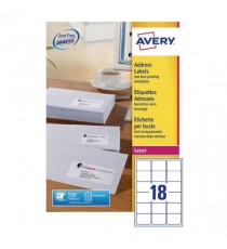 Avery L7161-100 Laser Labels White P1800