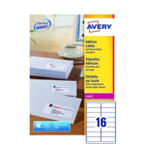 Avery L7162-100 Laser Labels White P1600