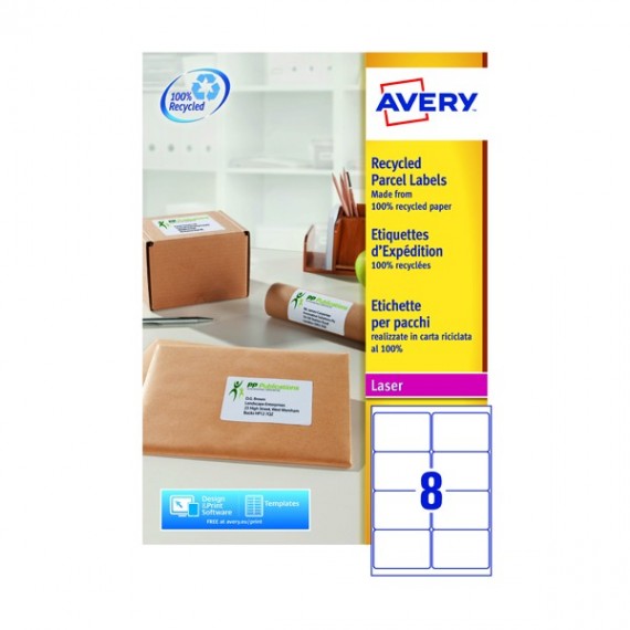 Avery Recy Ad Lsr Lbl 99.1x67.7 P100 Wht