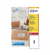 Avery Ship Lsr Lbl 199.6x289.1 Pk100 Wht