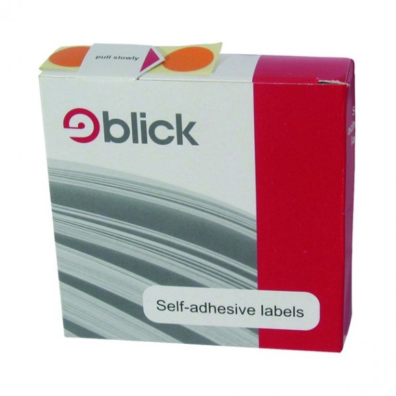 Blick Disp S/A Label 19mm Orange Pk1280