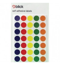 Blick Coloured Labels 13mm Asstd Pk2800