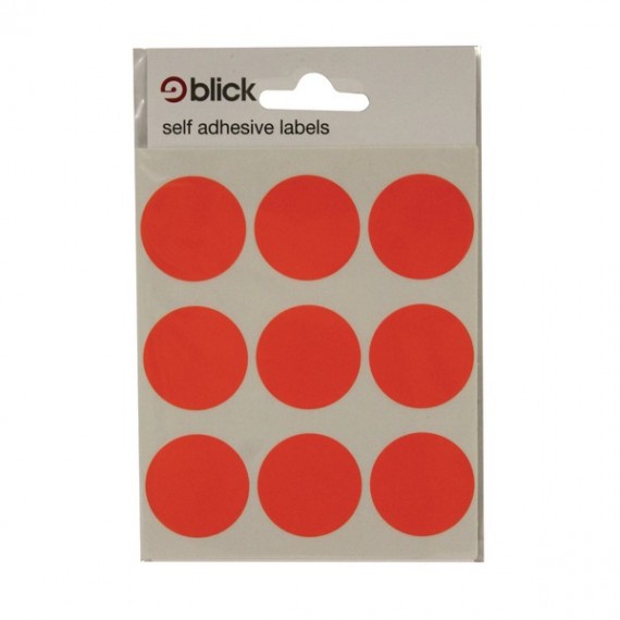 Blick Label Fluo Bag 29mm Red P36 005155