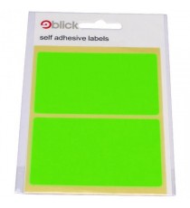 Blick Label Fluo Bag 50x80mm Grn 010654