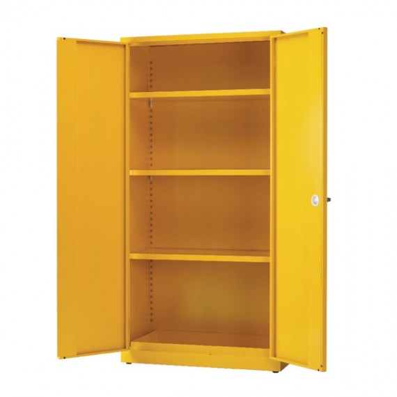 Yellow 3 Shf Hazard Storage Cabinet 72in
