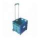 Folding Container Trolley Blu/Grn 356684