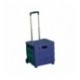 Folding Container Trolley/Lid Blue/Green