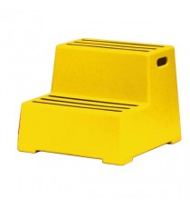 Yellow 2 Tread Plastic Safety Step