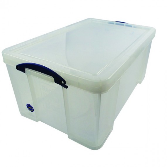 Really Useful 64Litre Office Box Clear