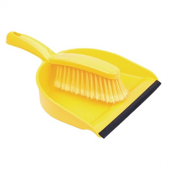 Yellow Dustpan and Brush Set 102940YL