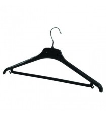 FF Alba Plastic Coat Hanger Black Pk20
