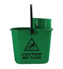 2Work Plastic Grn Mop Bucket Wringer15L