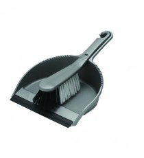 Addis Soft Dustpan Brush Set Metallic