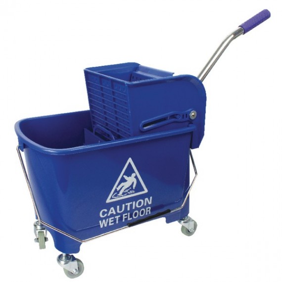 Blue Mobile Mop Bucket Wringer 20Ltr