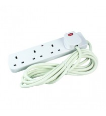 CED 4Way 13amp Ext Lead Neon Wht 2M
