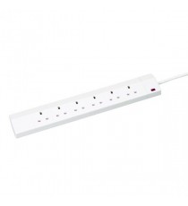 CED 6-Gang Extension Lead White 2m