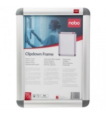 Nobo Silver Aluminium A4 Clip Frame