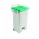 FD 90L Mobile Pedal Bin Lid Green 357005