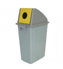 Yellow Rcyc Container 60Ltr Bottle Lid