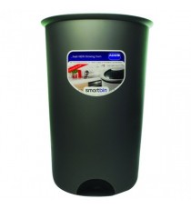 Addis Round Bin Base 50L Metallic