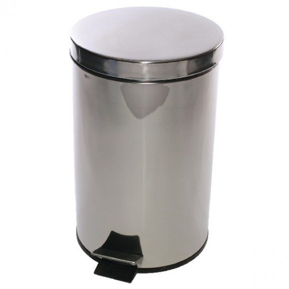 Stainless Steel Pedal Bin 12 Ltre Silver