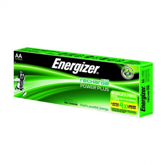 Energizer R/chrg AA Battery 2000MAH Pk10