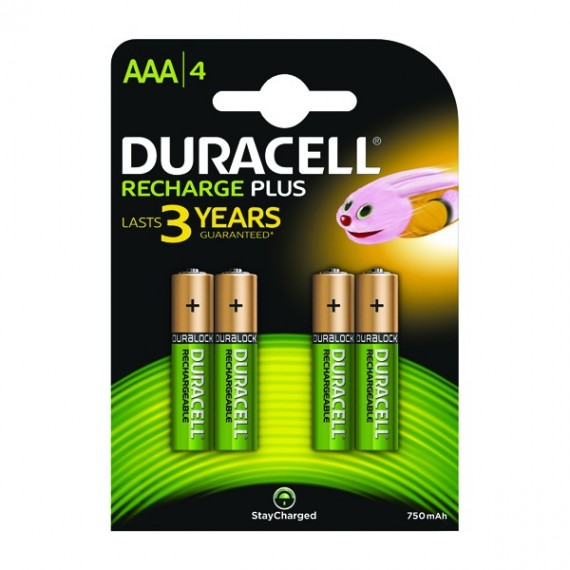 Duracell AAA Stay Chrg Entry Battery Pk4