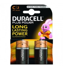 Duracell Plus Size C Battery Pk2