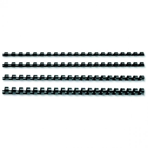GBC BindingComb A4 19mm 21R Blk Pk100