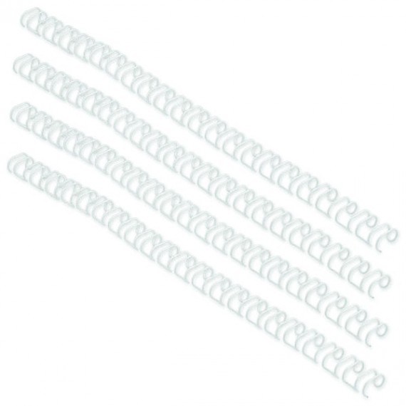 GBC 6mm 34R Wires White Pk100
