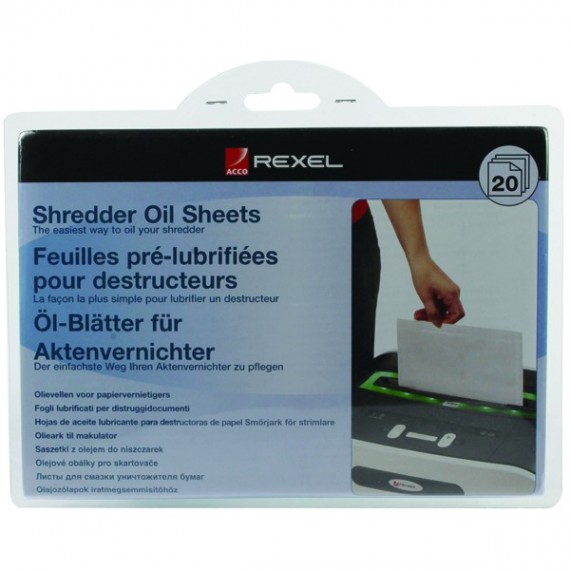 Rexel Non auto oiling Oil Sheets Pk20