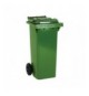 Green 2 Wheel Refuse Container 80 Ltr