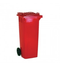 Red 2 Wheel Refuse Container 80 Ltr