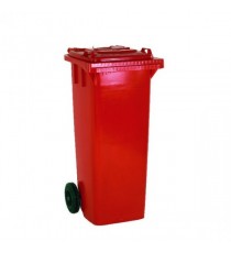 Red 2 Wheel Refuse Container 140Ltr