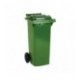 Green 2 Wheel Refuse Container 240 Ltr