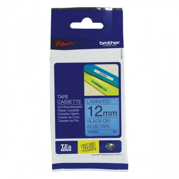 Brother PTouch Tape TZE531 12mm Blk/Blu