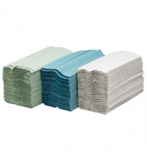 Maxima Green C-Fold Hand Towel 1Ply Pk15